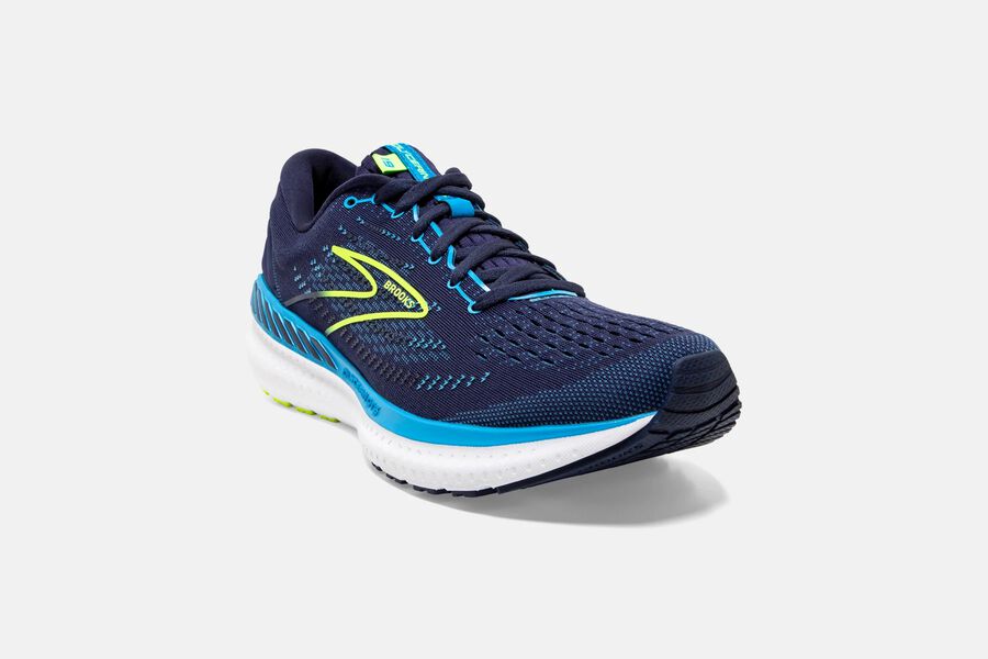 Brooks Glycerin GTS 19 Road Running Shoes Mens - Navy/Blue - PZTBW-8157